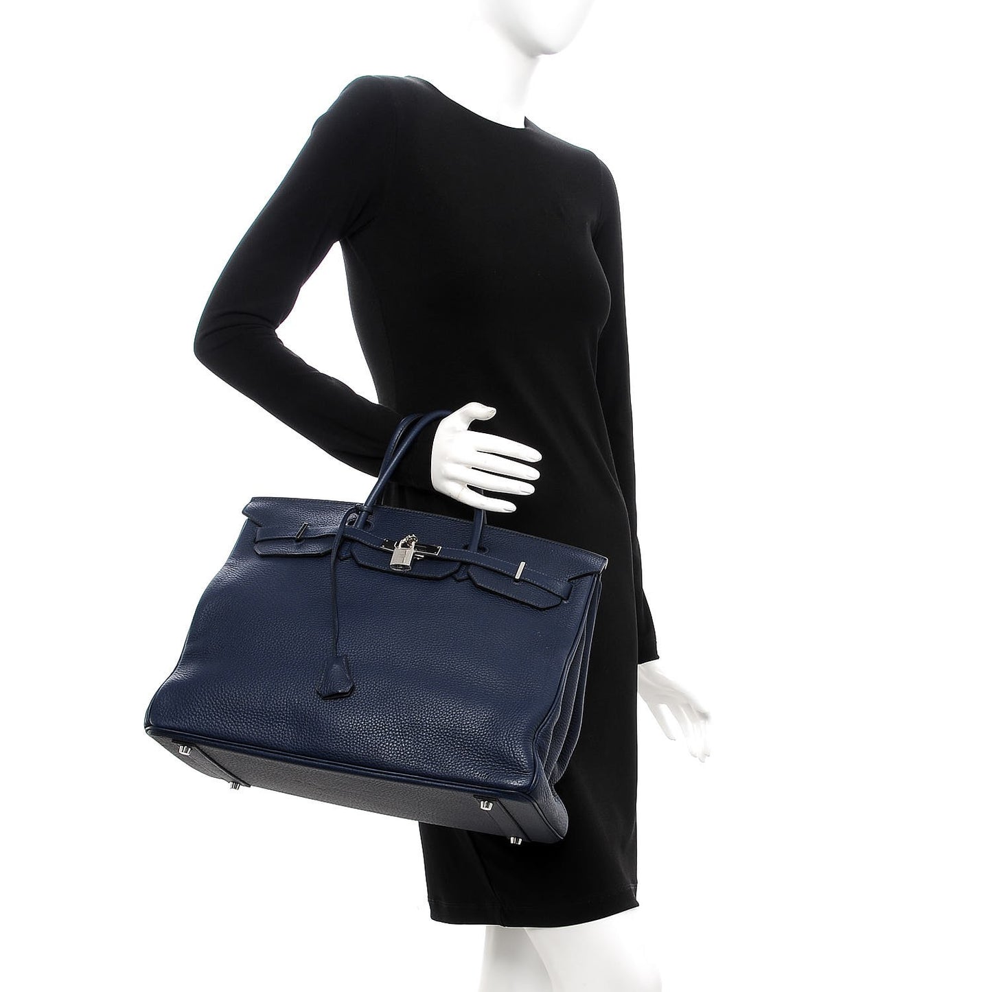 Taurillon Clemence Birkin 40 Bleu De Prusse