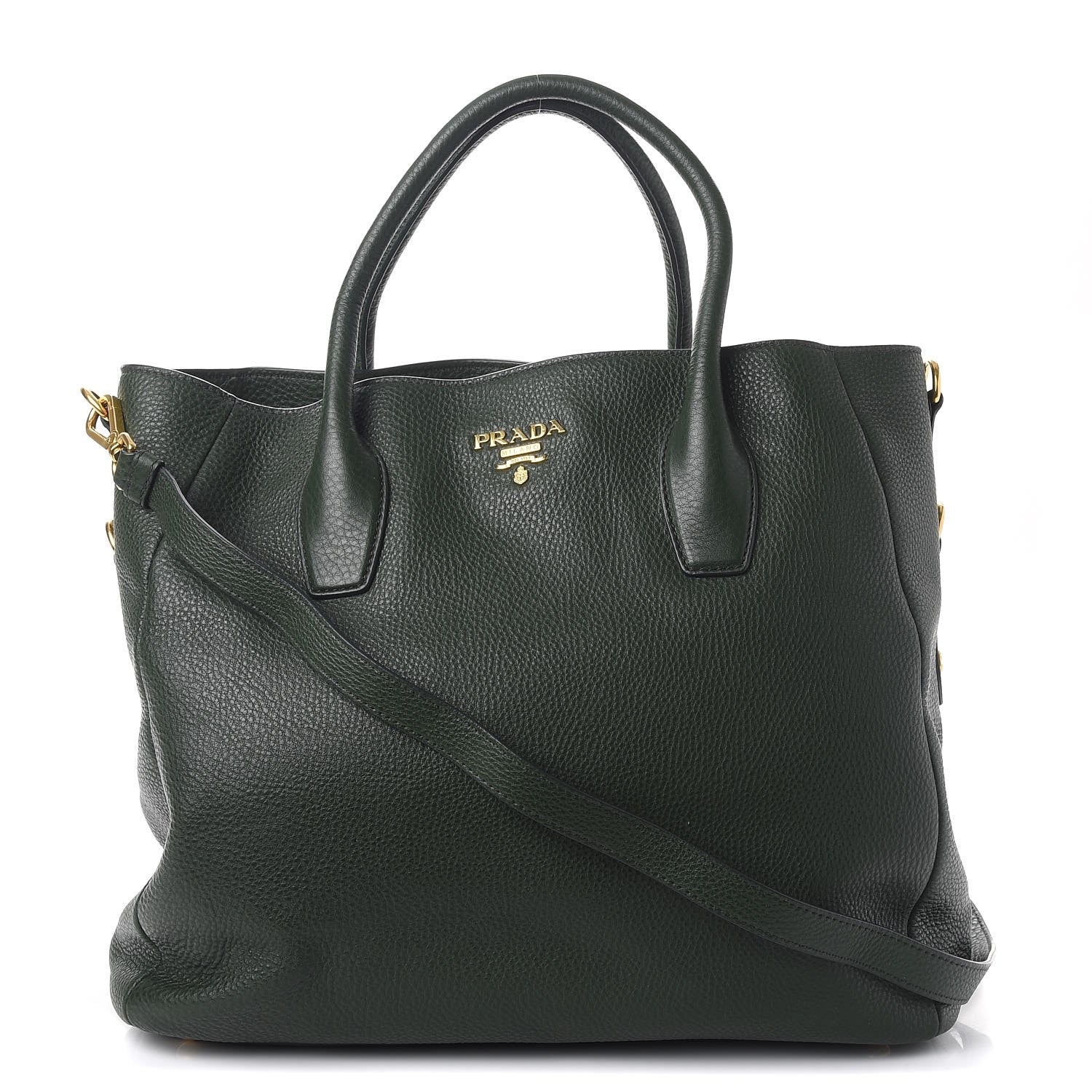 Prada Vitello Daino Tote Foresta 1 of 9