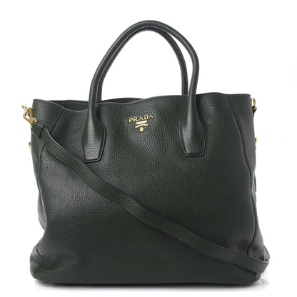 Prada Vitello Daino Tote Foresta 1 of 9