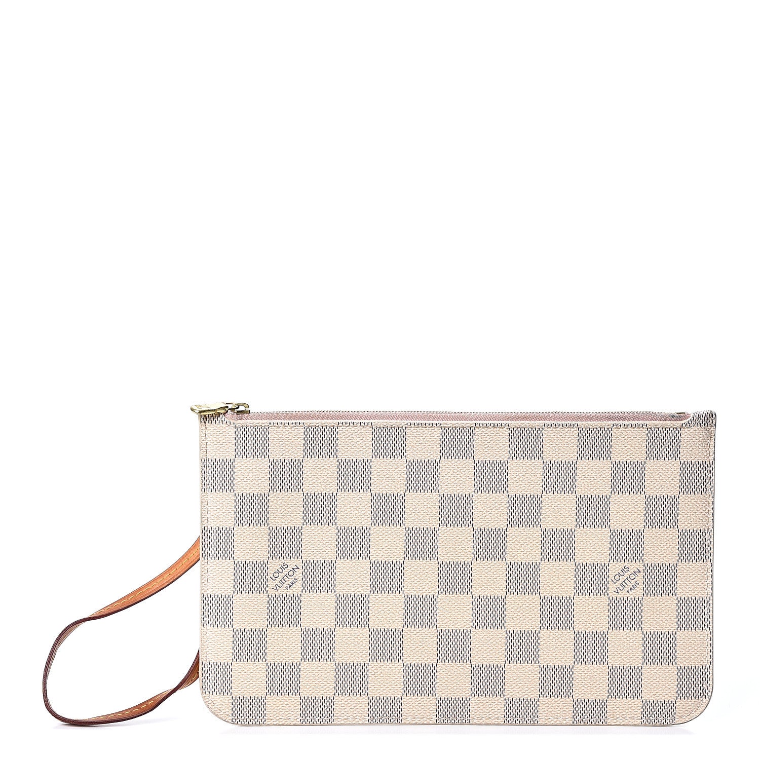 Louis Vuitton Damier Azur Neverfull MM GM Pochette Rose Ballerine 1 of 9