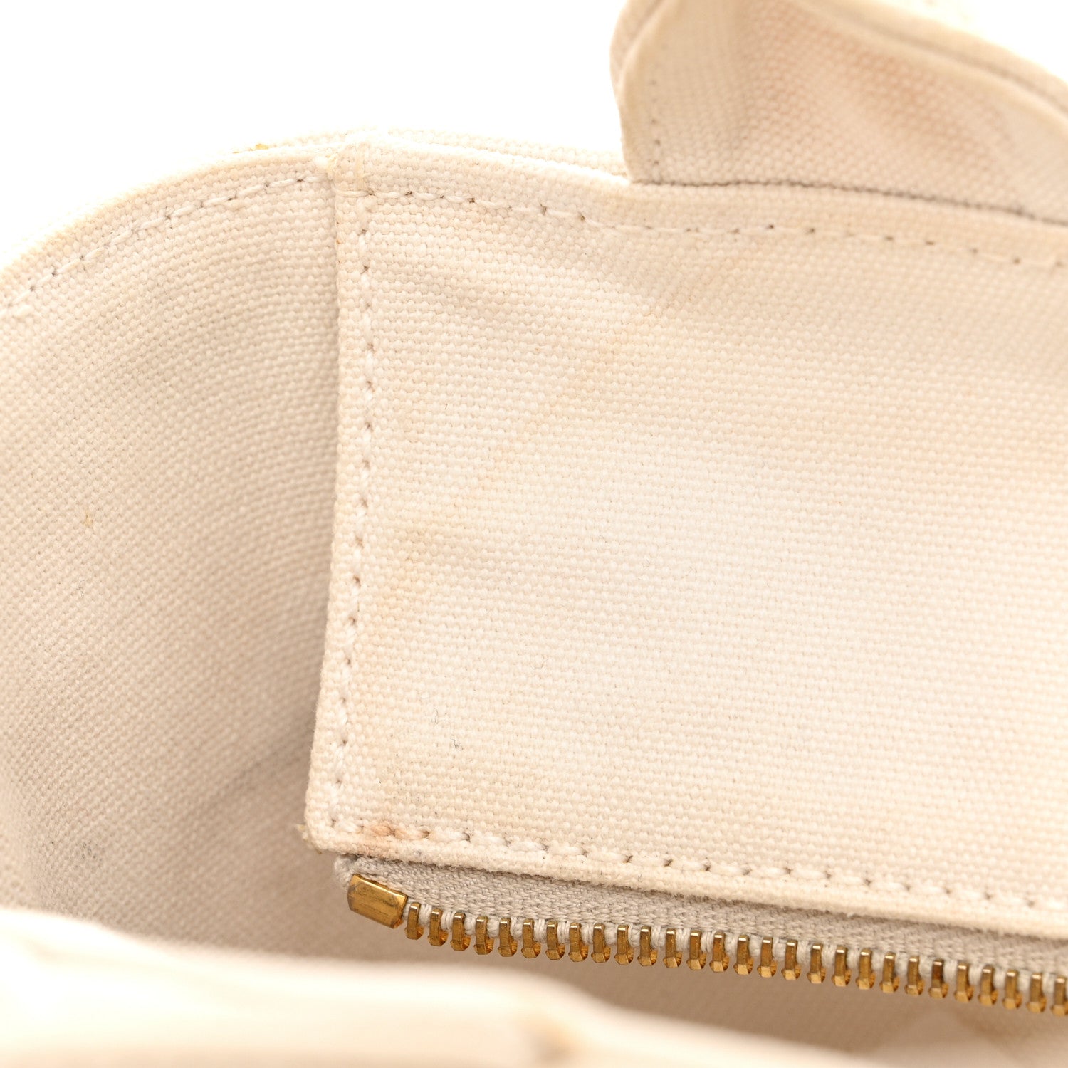Prada Canvas Wicker Shoulder Bag White Tan 14 of 14