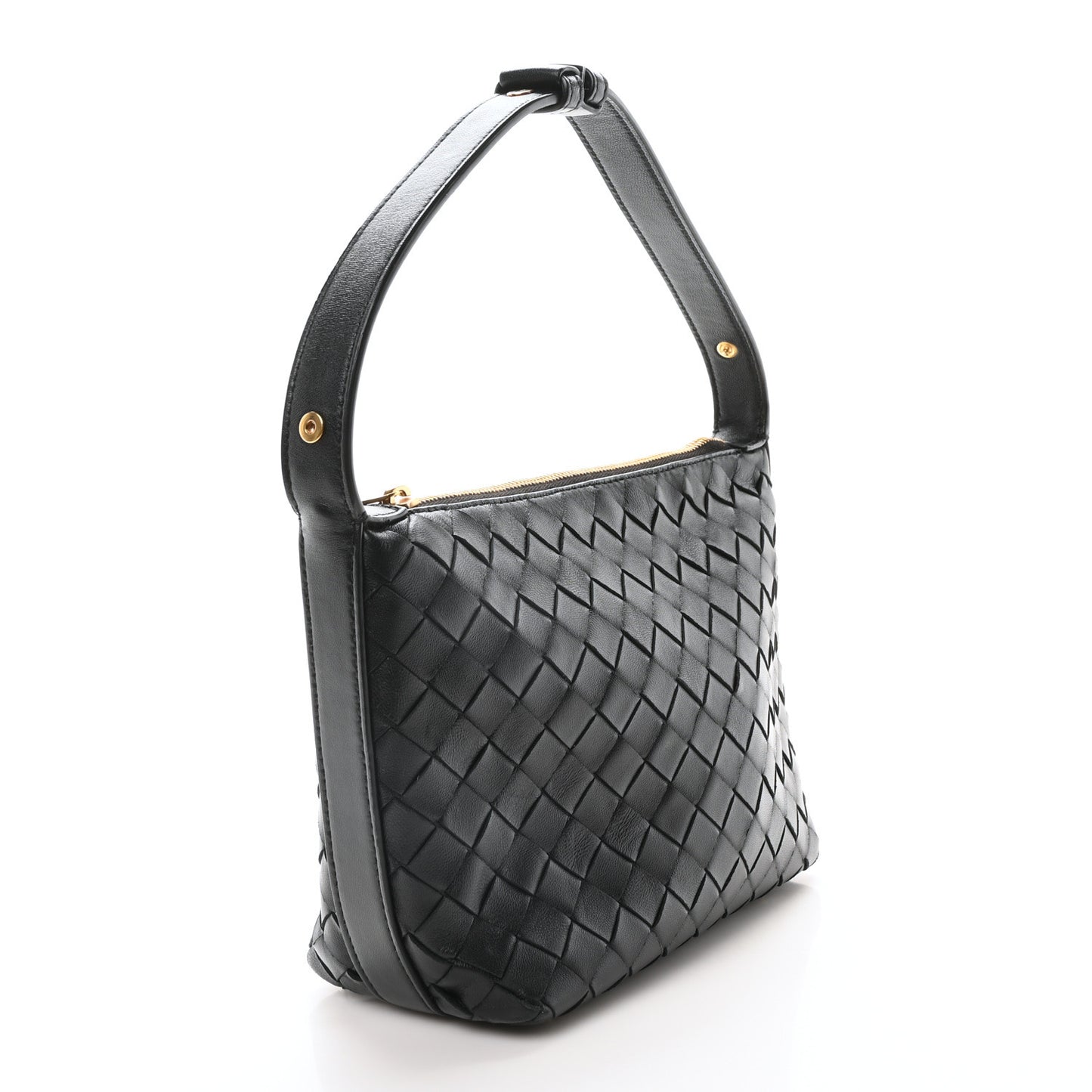 Calfskin Nappa Intrecciato Mini Wallace Black