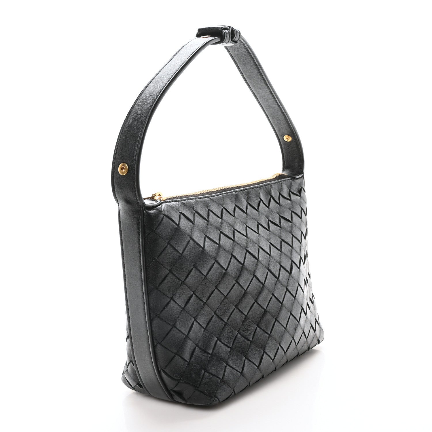 Bottega Veneta Calfskin Nappa Intrecciato Mini Wallace Black 3 of 9