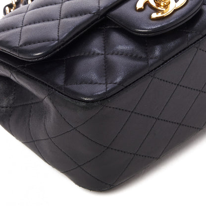 Chanel Lambskin Quilted Mini Square Flap Black 6 of 10