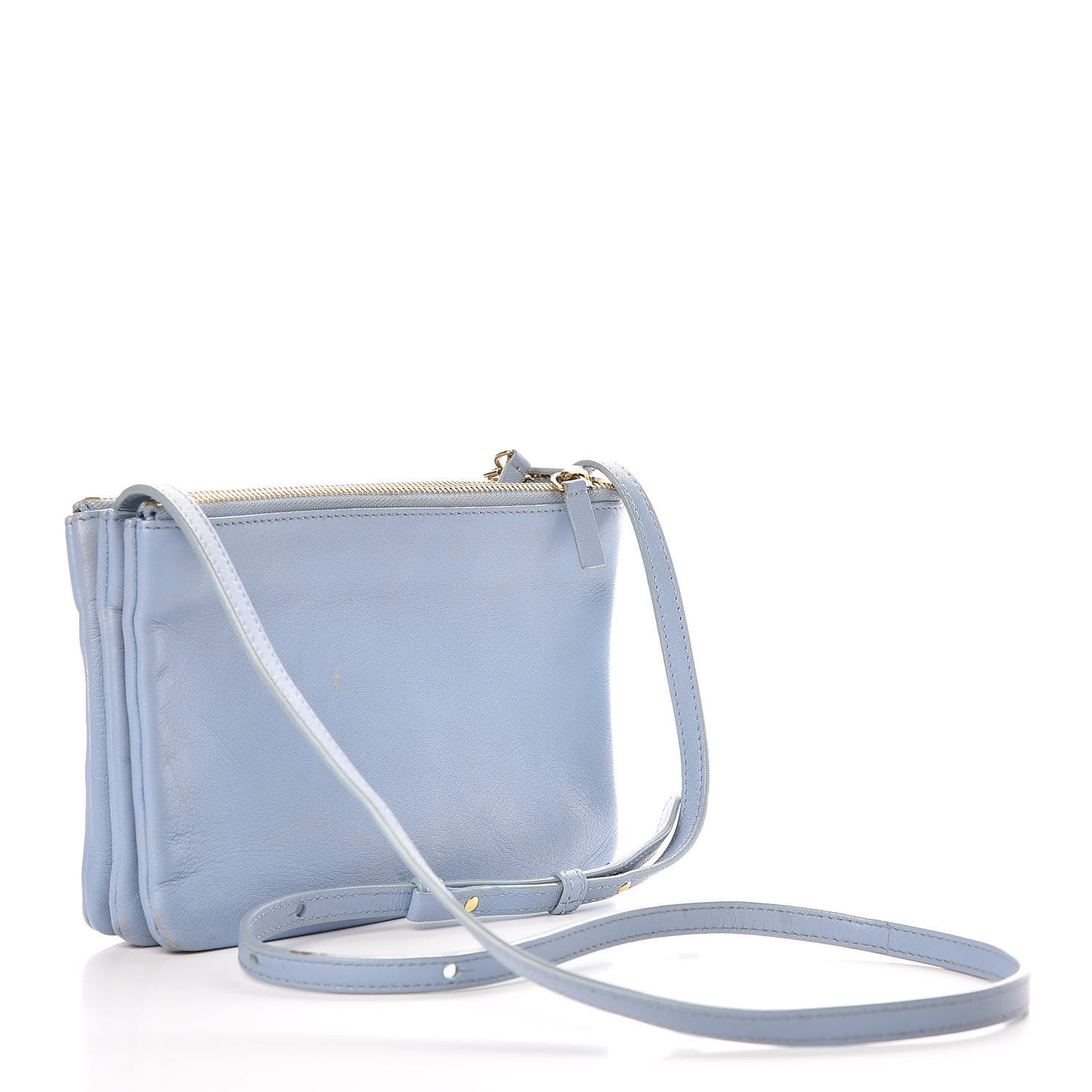 Lambskin Small Trio Crossbody Bag Lavender