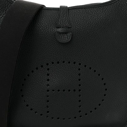 Hermes Taurillon Clemence EVELYNE III PM Black 8 of 11