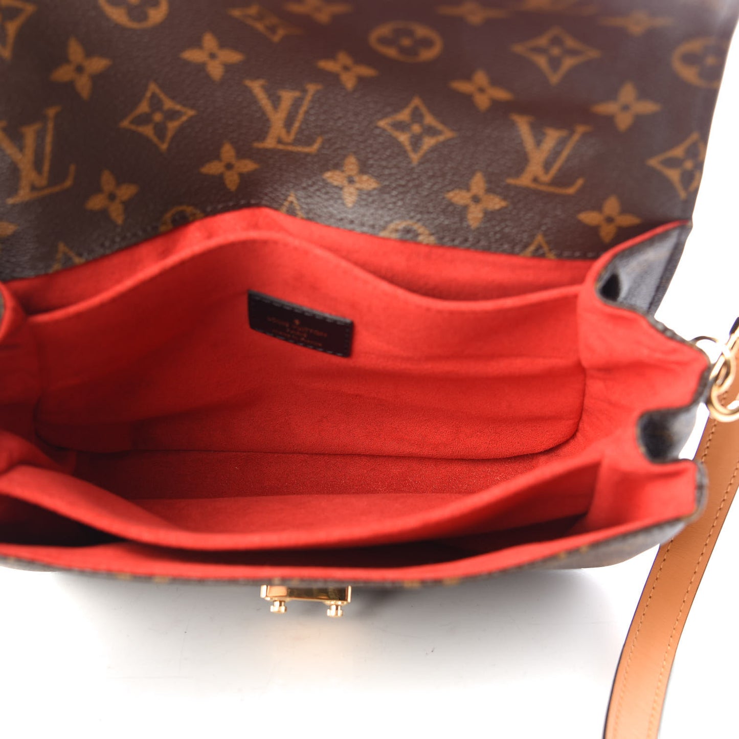 Monogram Braided Pochette Metis Coquelicot