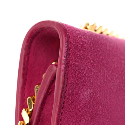 Saint Laurent Suede Medium Monogram Kate Tassel Shoulder Bag Lipstick Fuchsia 19 of 19