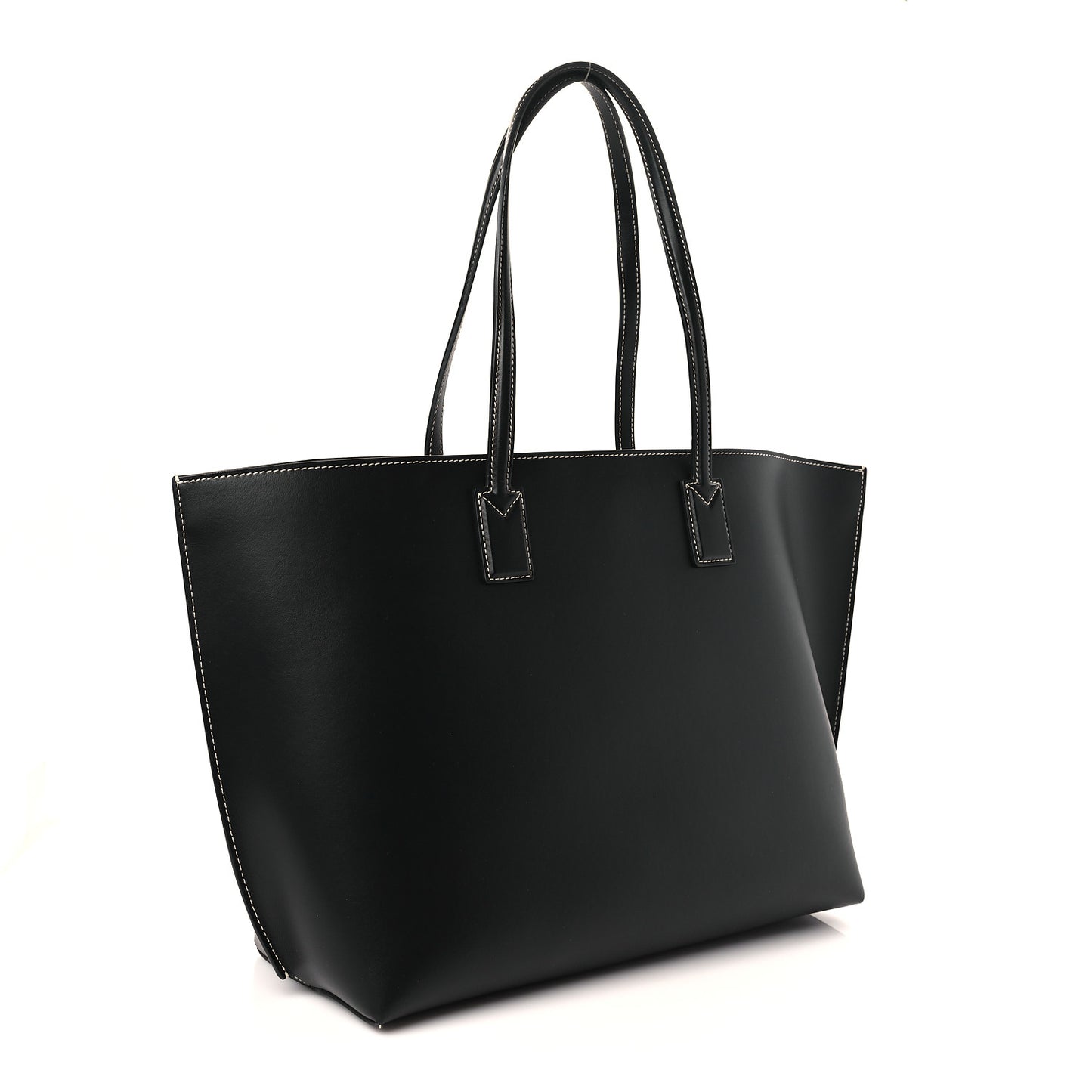 Calfskin Monogram Motif TB Medium Soft Tote Black