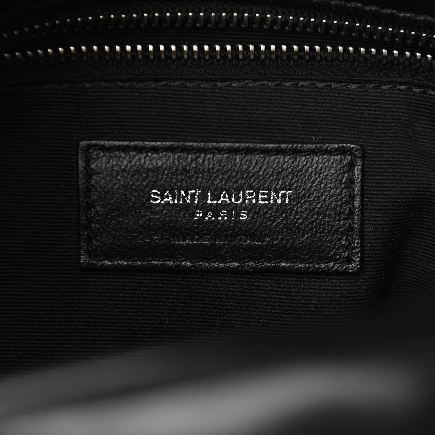 Saint Laurent Lambskin Quilted Medium Loulou Puffer Monogram Chain Satchel Black 6 of 9