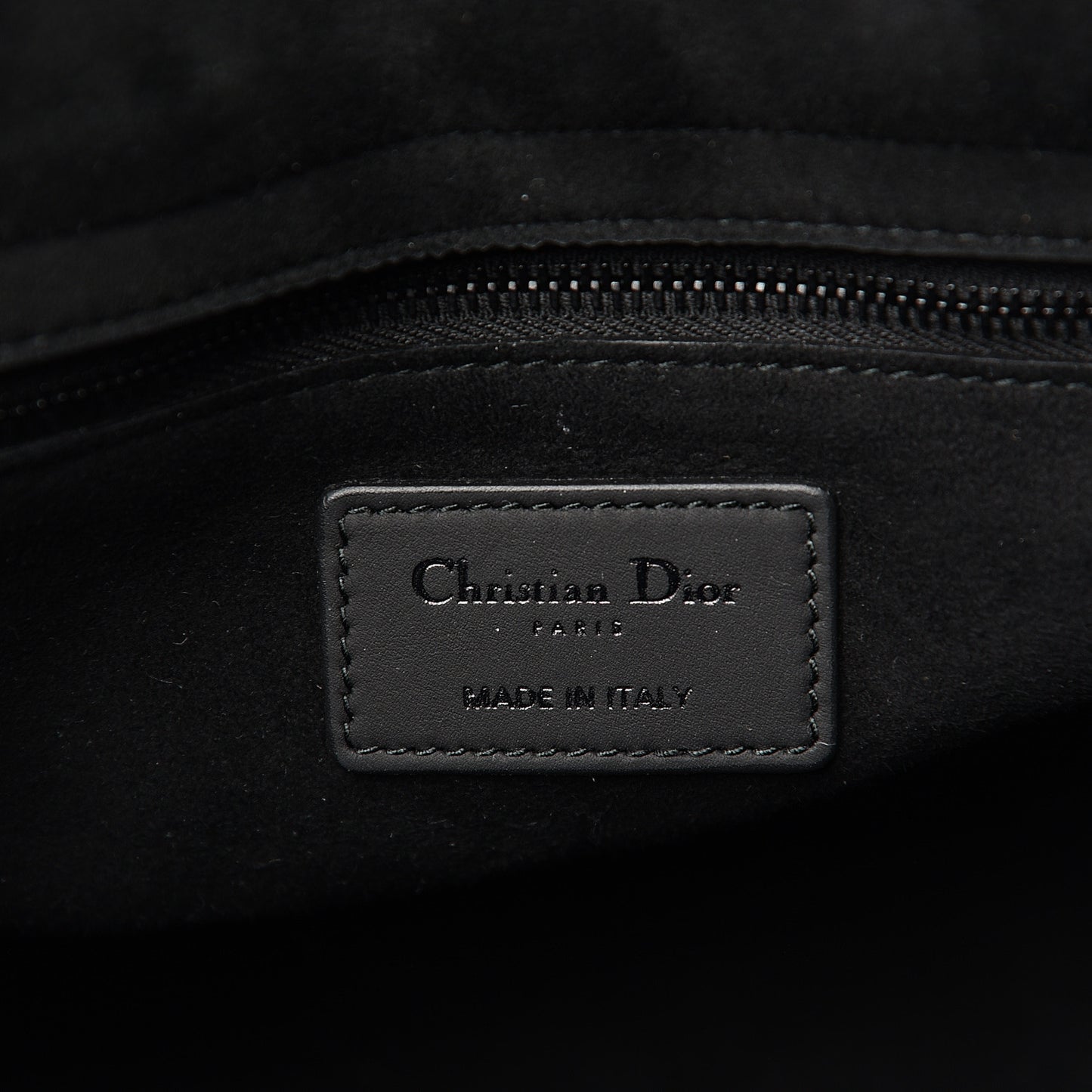 UItra Matte Calfskin Cannage Studded Medium Supple Lady Dior Black