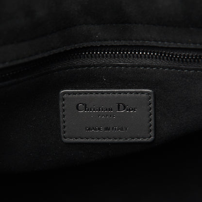 Christian Dior UItra Matte Calfskin Cannage Studded Medium Supple Lady Dior Black 5 of 9