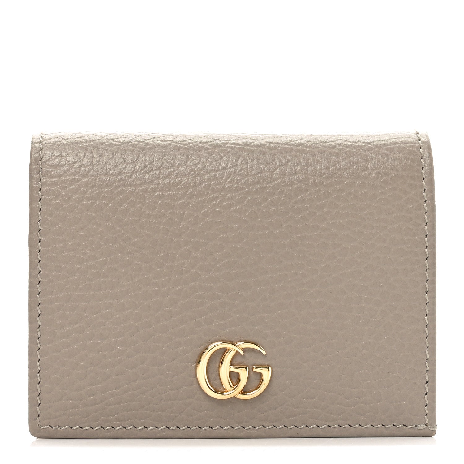 Gucci Dollar Calfskin GG Marmont Card Case Box Porcelain Rose 1 of 8