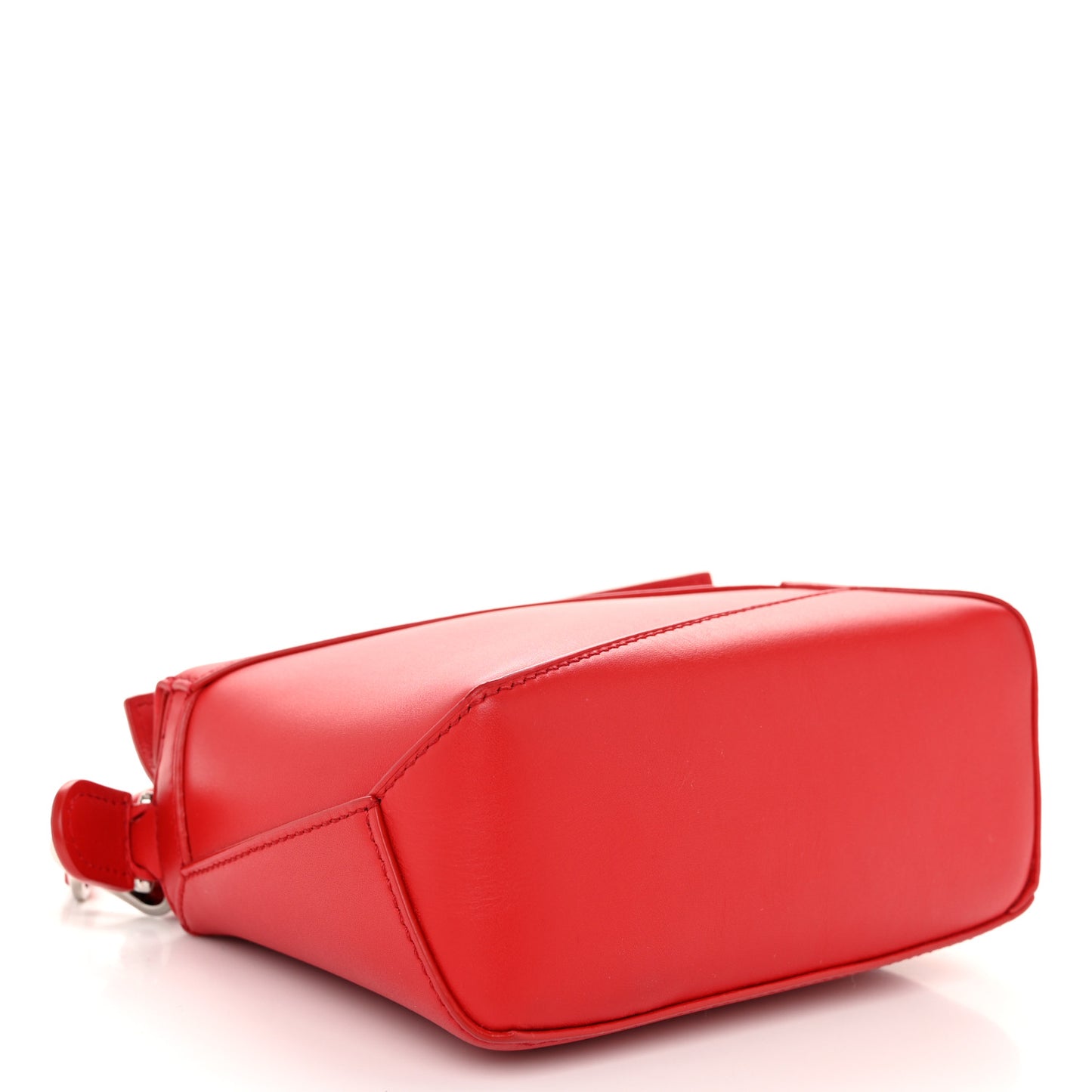 Satin Calfskin Mini Puzzle Edge Bag Red