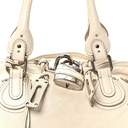 Chloe Calfskin Medium Paddington Satchel Ivory 7 of 10