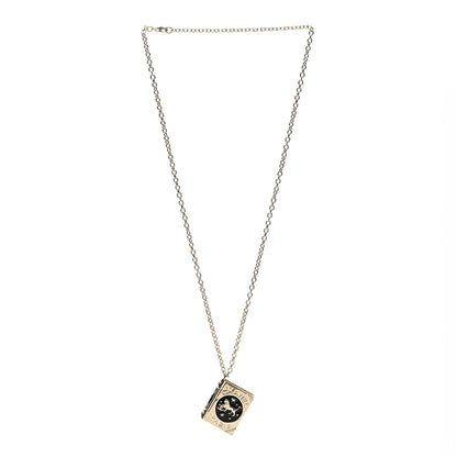 Chanel Metal Long Necklace Gold Black 3 of 8