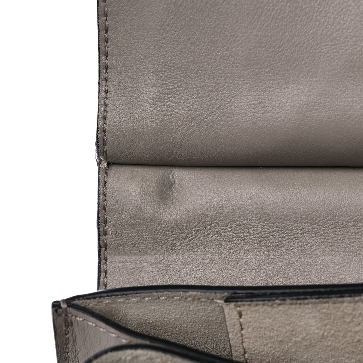 Suede Patchwork Medium Faye Shoulder Bag Motty Grey