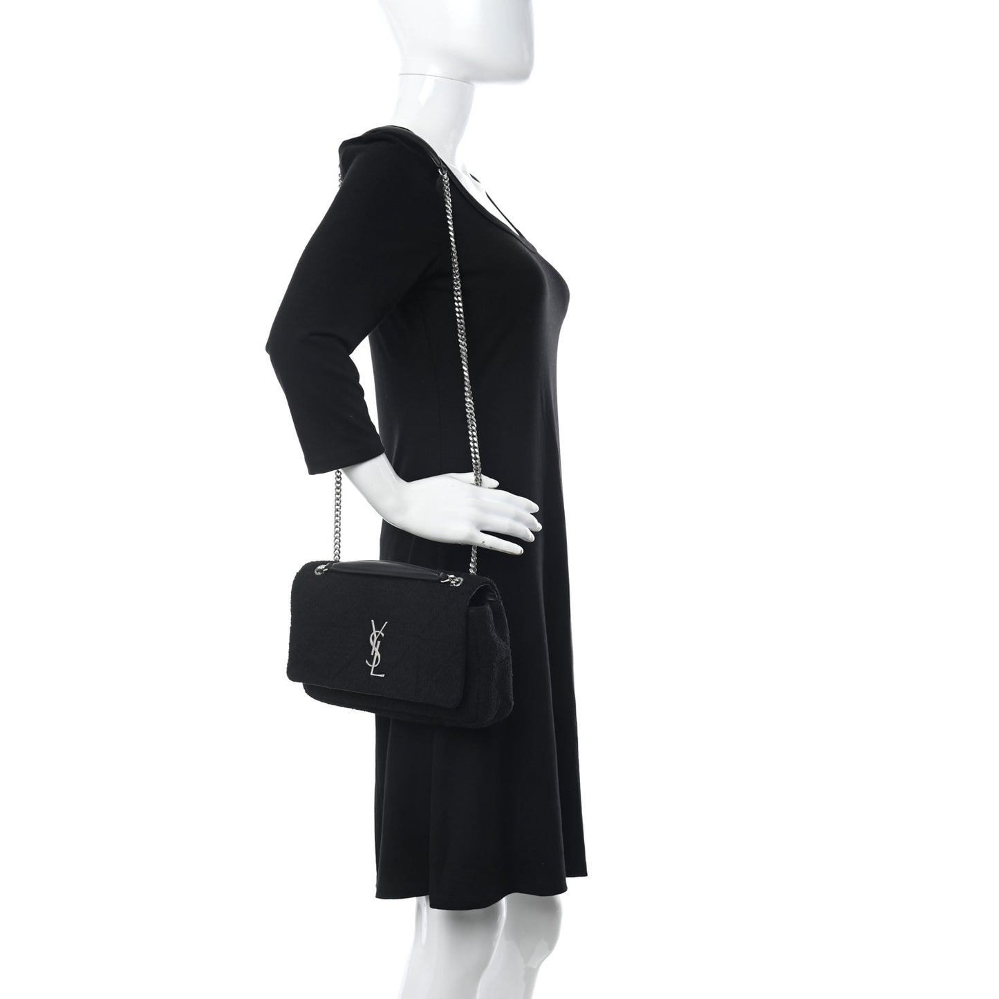 Wool Monogram Medium Jamie Black