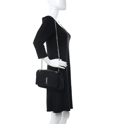 Saint Laurent Wool Monogram Medium Jamie Black 2 of 10