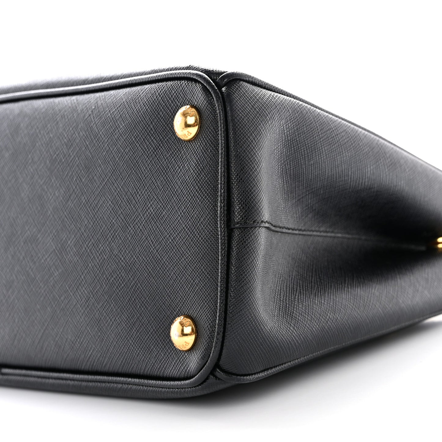Saffiano Small Galleria Double Zip Tote Black