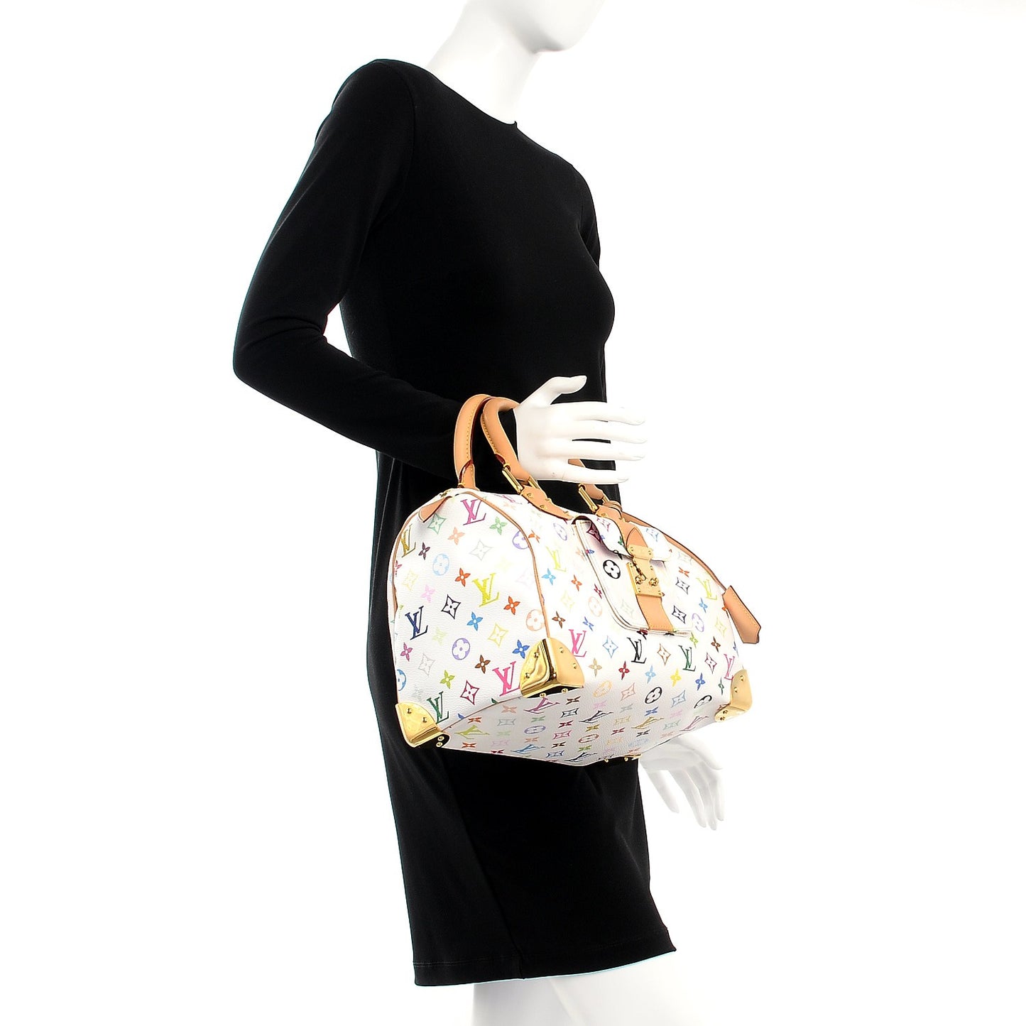 Monogram Multicolor Speedy 30 White