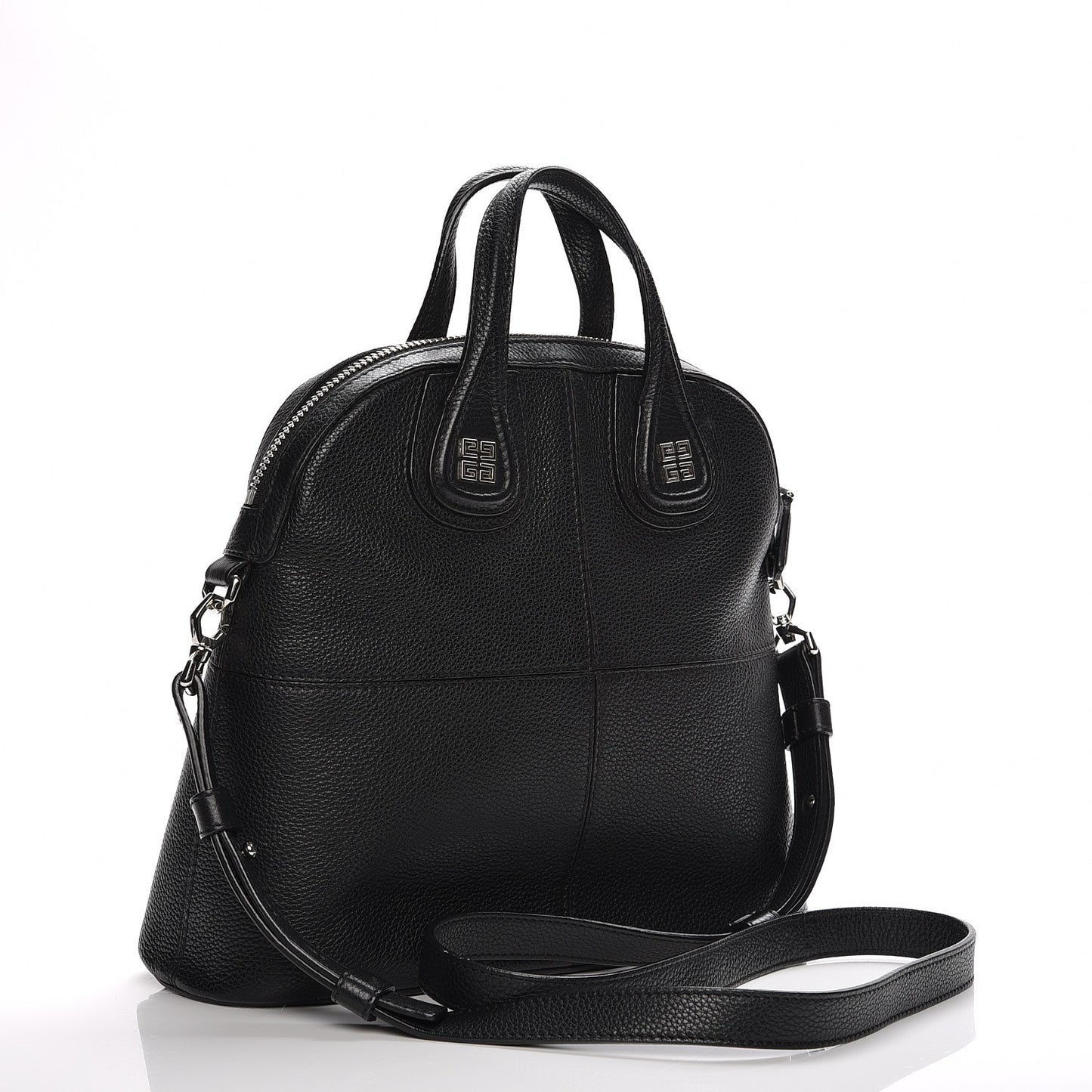 Pebbled Calfskin Medium Palma Nightingale Black