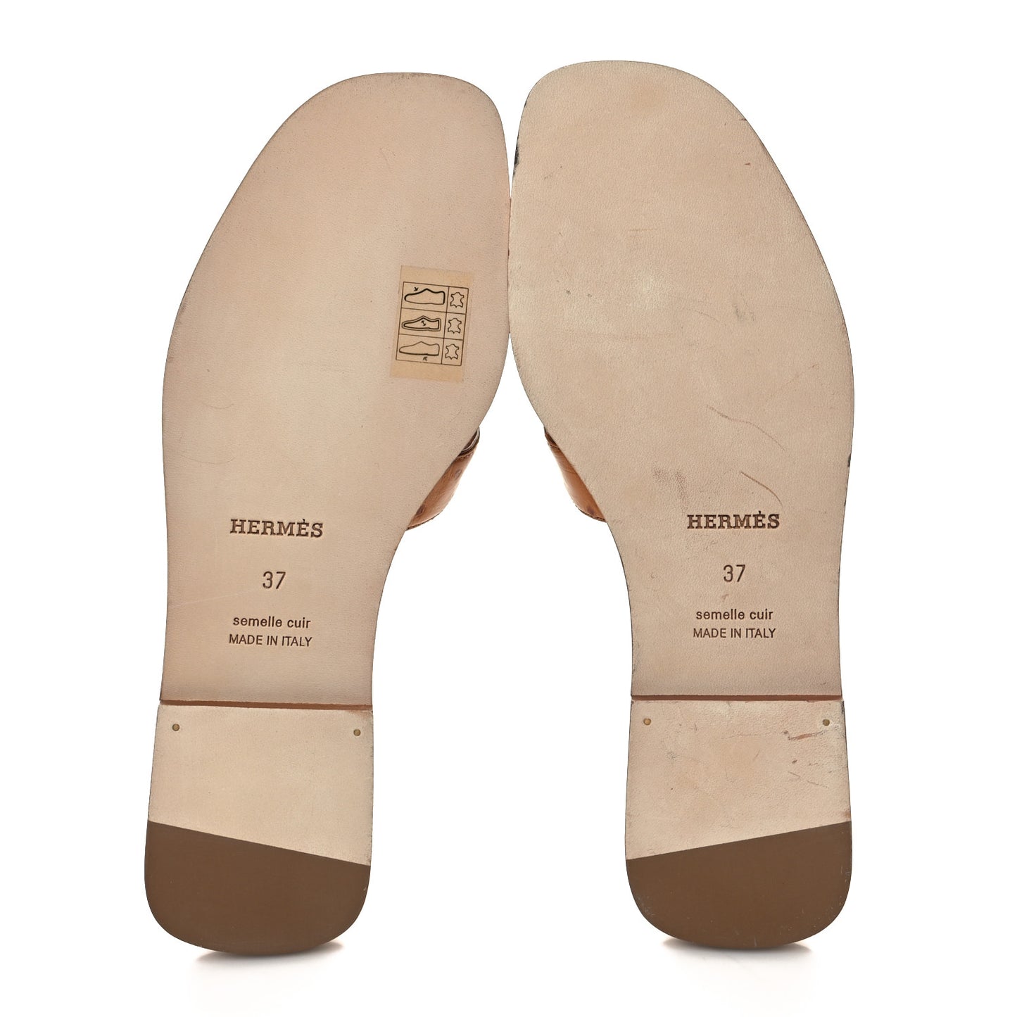 Ostrich Oran Sandals 37 Naturel