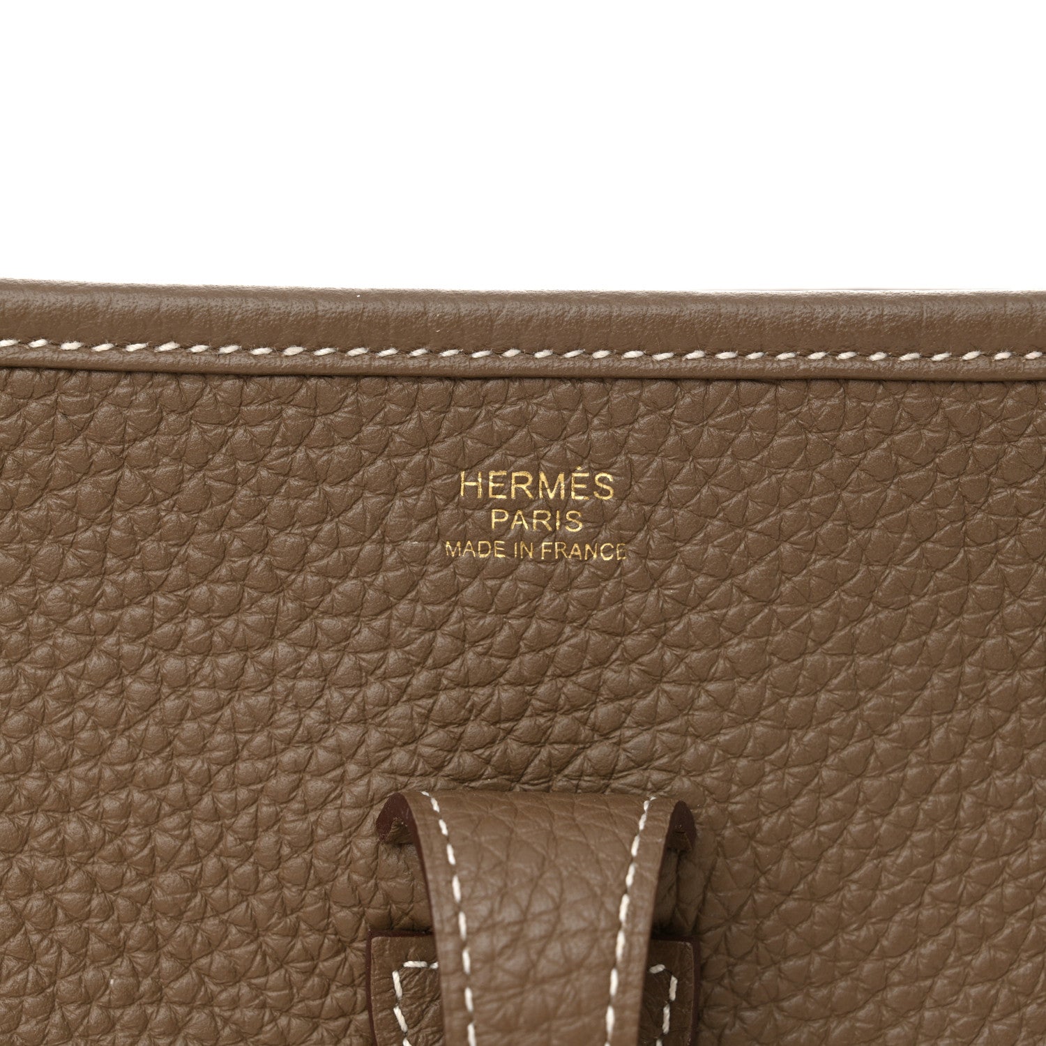 Hermes Taurillon Clemence EVELYNE III PM Etoupe 6 of 11