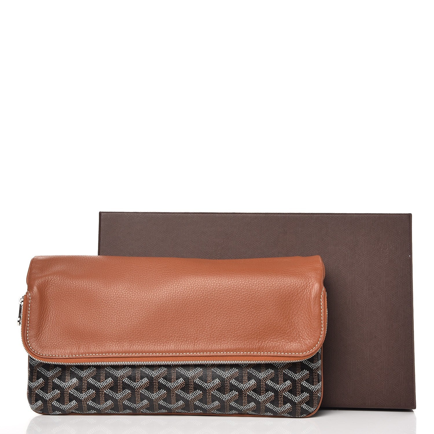 Goyard Goyardine Sainte Marie Soft Clutch Black Gold 12 of 12