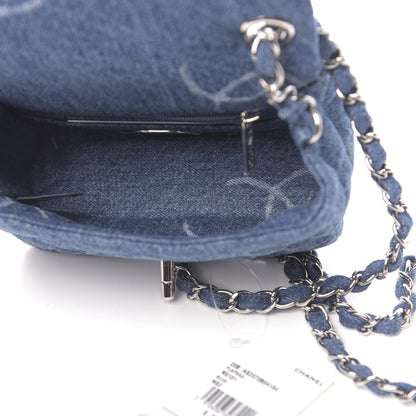 Chanel Denim CC Quilted Mini Square Flap Blue 5 of 11