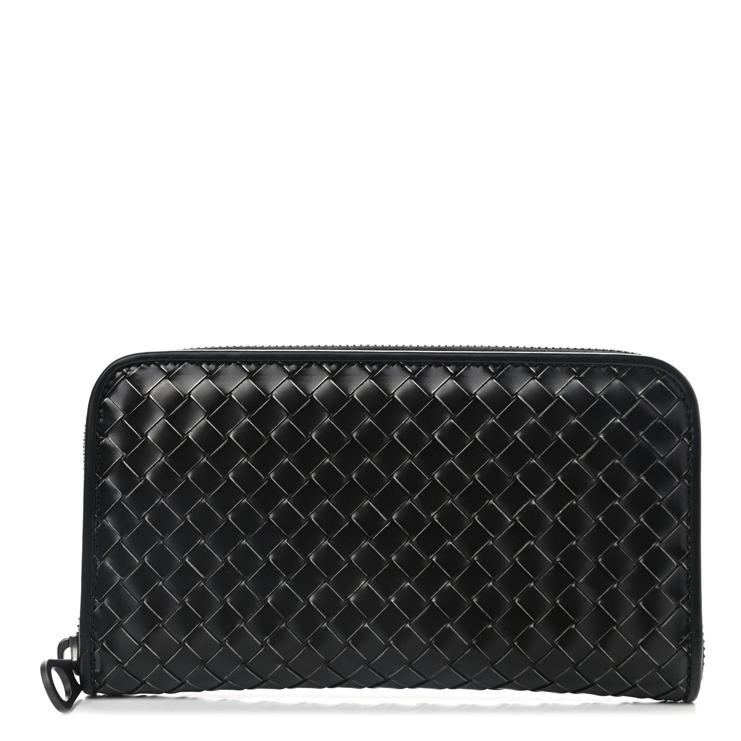 Bottega Veneta Nappa Intrecciato Zip Around Wallet Black 1 of 8