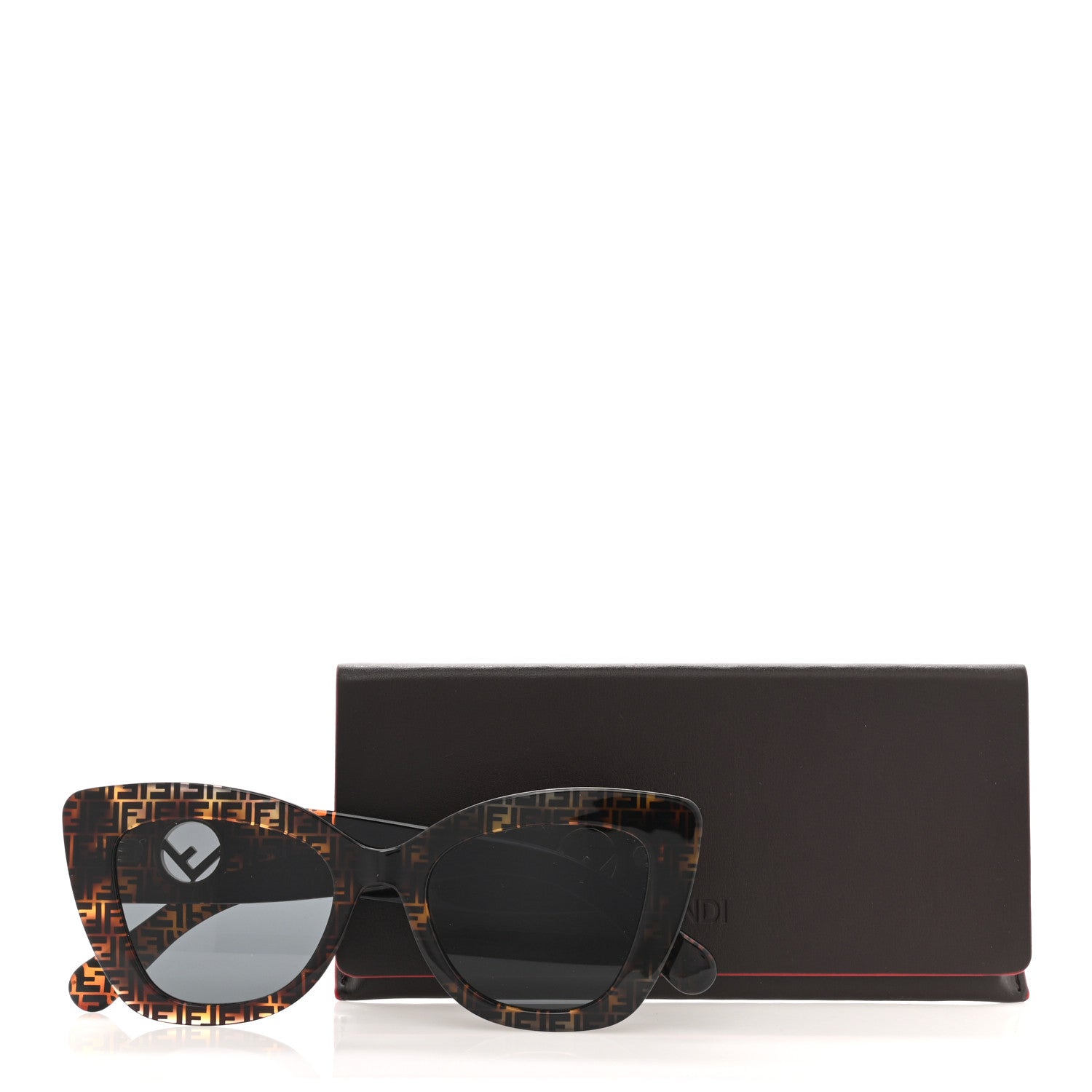 Fendi Acetate F is Fendi FF 51mm Cat Eye Sunglasses 0327/S Tortoise Camouflage 7 of 7