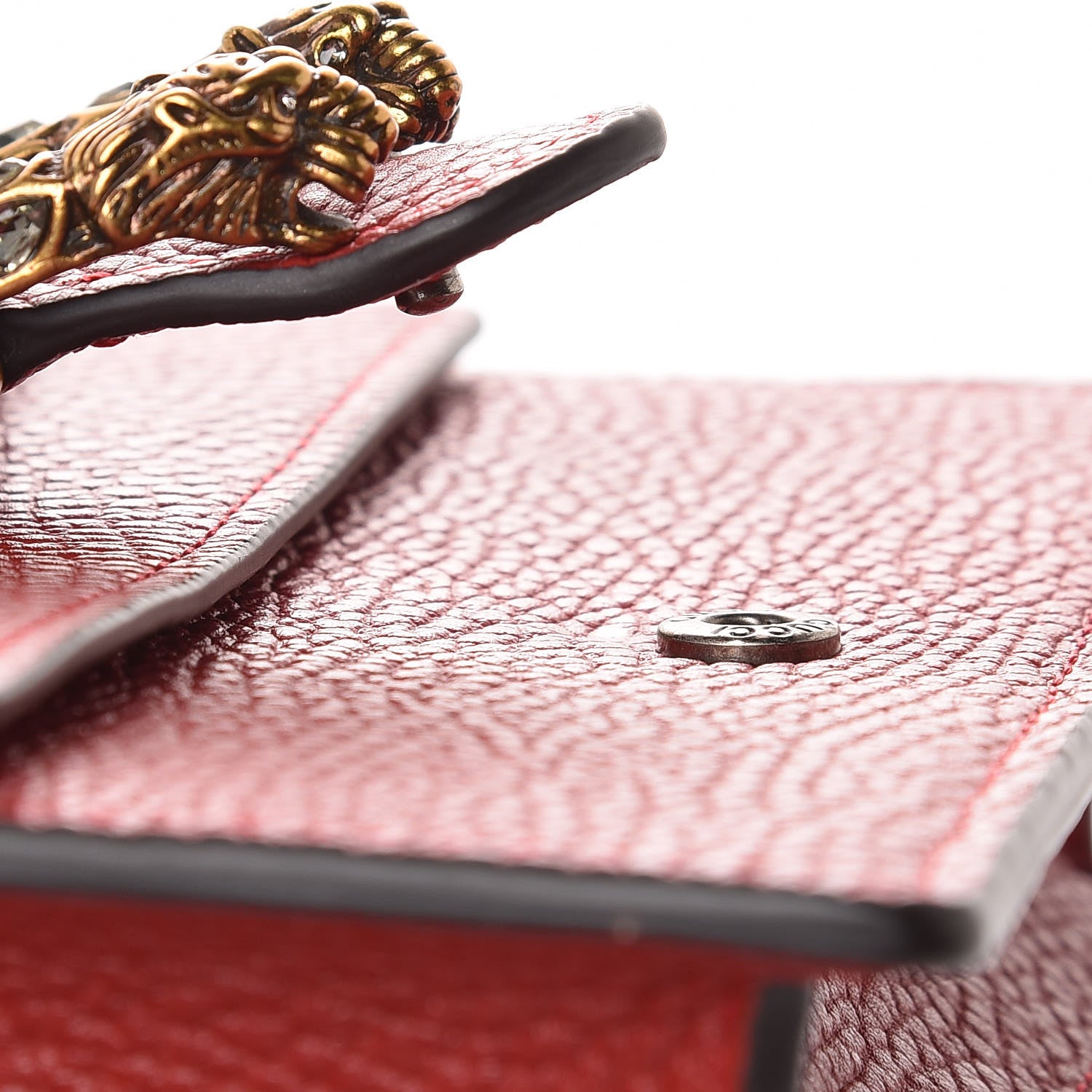 Gucci Calfskin Super Mini Dionysus Shoulder Bag Hibiscus Red 11 of 11
