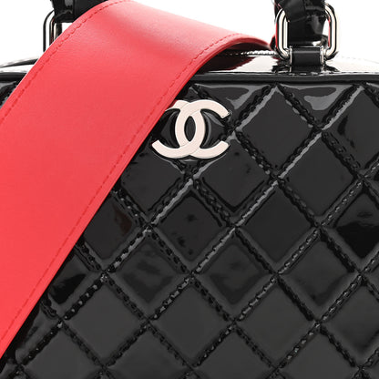 Chanel Patent Quilted Travel Kit Vanity Case Black 8 of 12