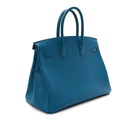 Hermes Epsom Birkin 35 Bleu Izmir 3 of 11