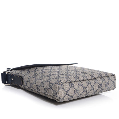 Gucci GG Plus Monogram Sellieria Calfskin Small Flap Messenger Bag Beige Blue 4 of 9