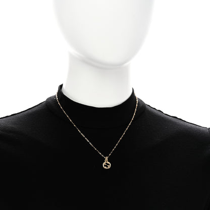 Gucci 18K Yellow Gold Running GG Pendant Necklace 2 of 6