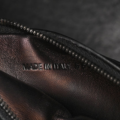 Balenciaga Shiny Goatksin Logo Embossed Monochrome M BB Round Shoulder Bag Black 8 of 15