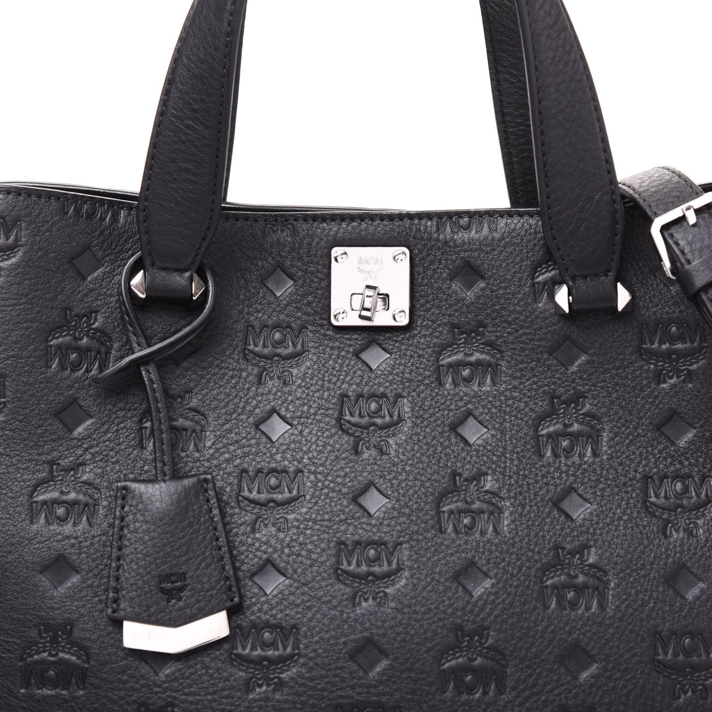 Calfskin Ottomar Monogram Large Essential Tote Black