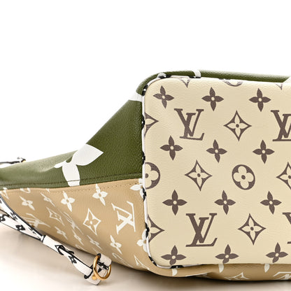 Louis Vuitton Monogram Giant Neverfull MM Kaki 8 of 10