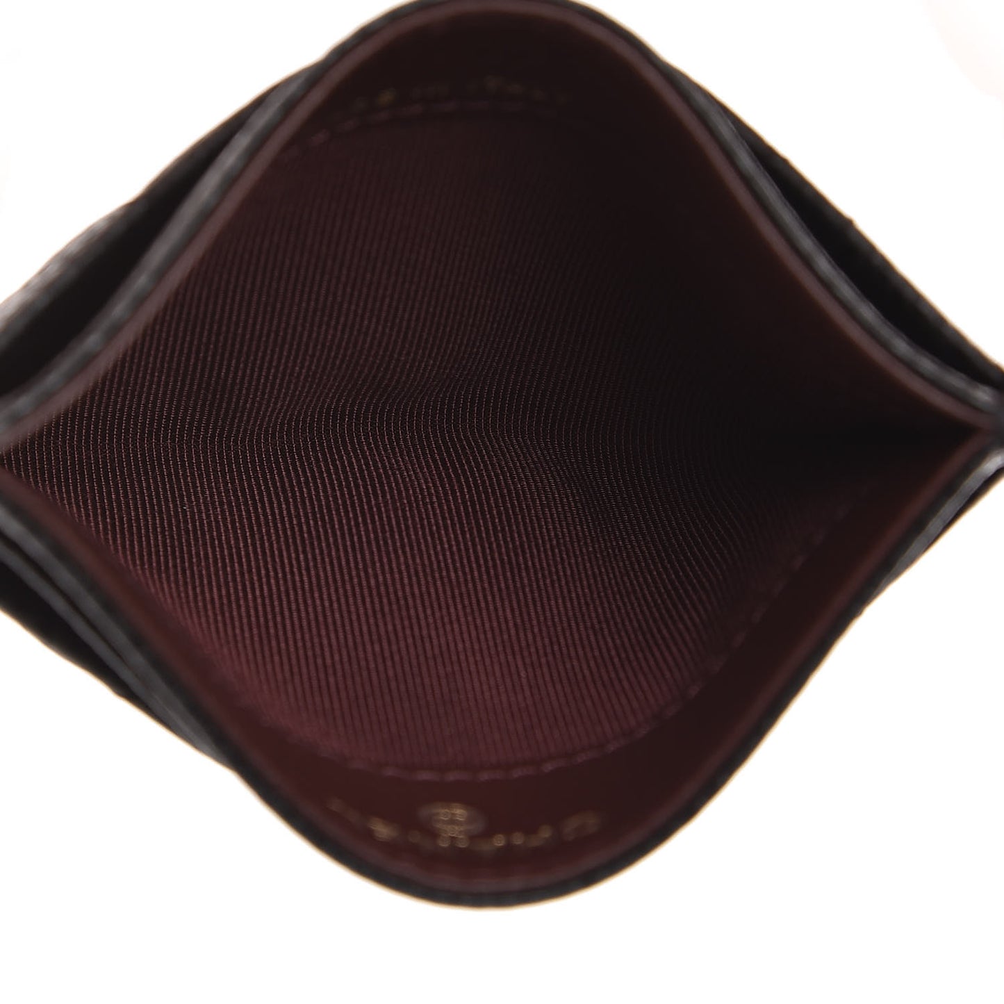 Caviar Quilted Card Holder Black