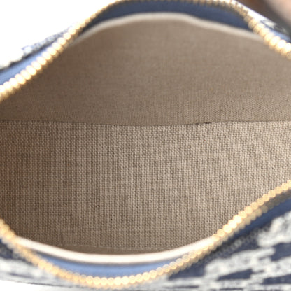 Celine Canvas Calfskin Ava Triomphe Shoulder Bag Blue 5 of 11
