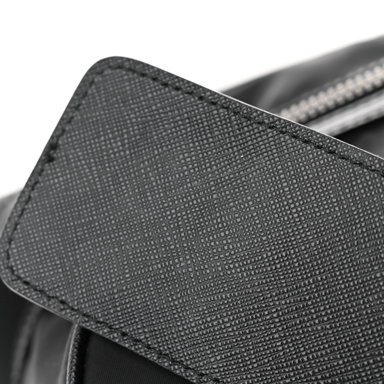 Prada Tessuto Nylon Saffiano Duffle Black 14 of 18