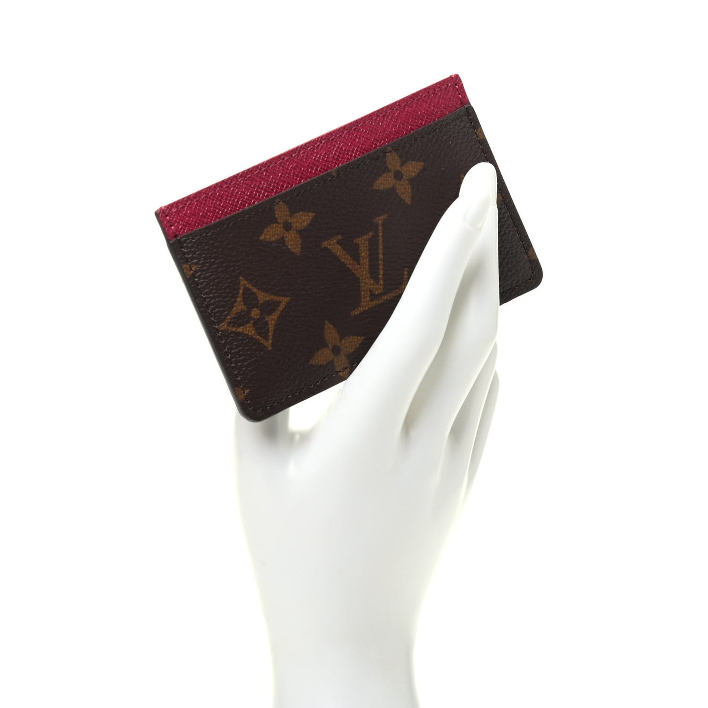 Monogram Card Holder Fuchsia