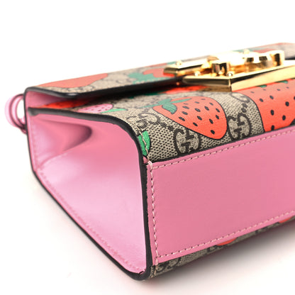Gucci GG Supreme Monogram Strawberry Small Padlock Shoulder Bag 8 of 9