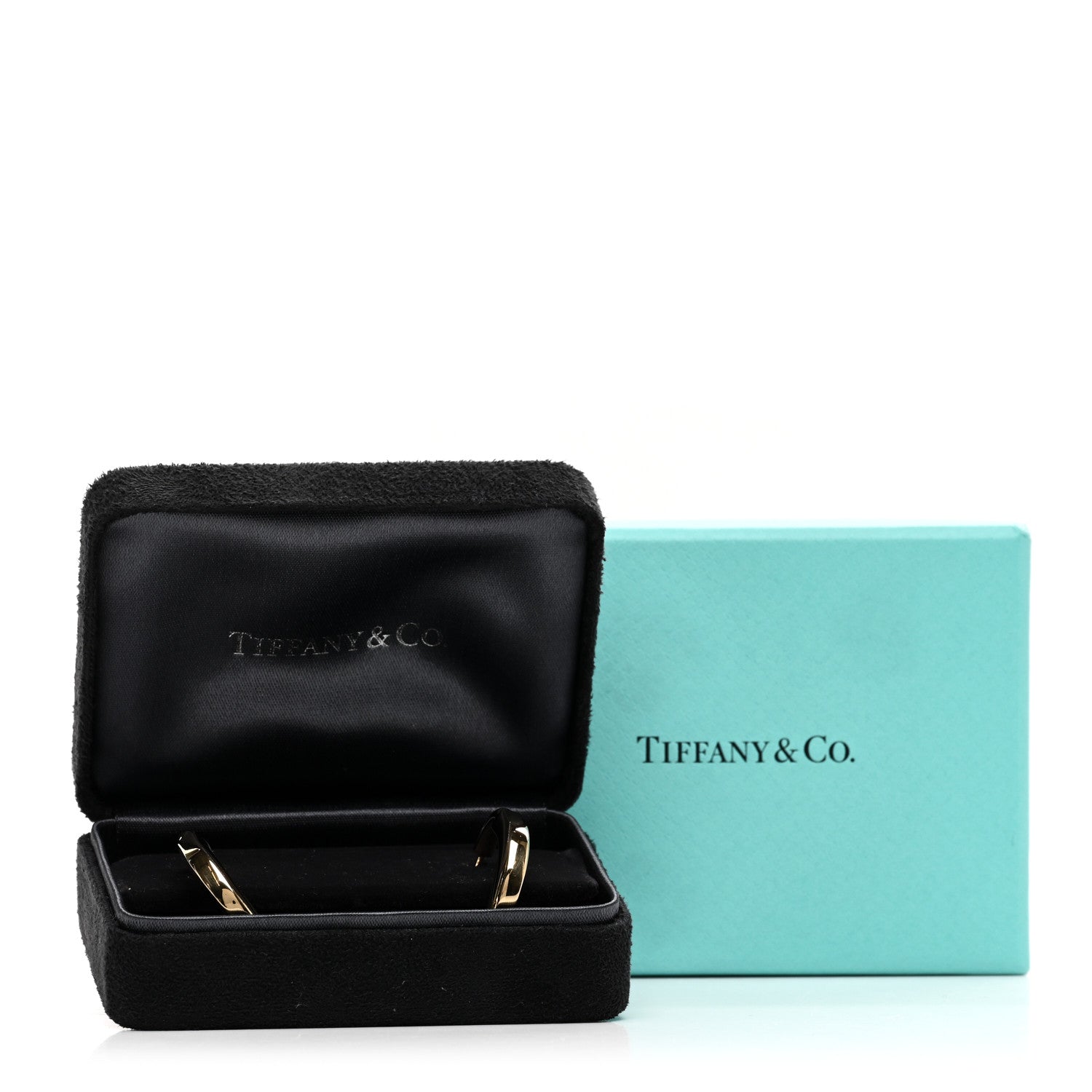 Tiffany 18K Yellow Gold Medium Lock Earrings 5 of 5