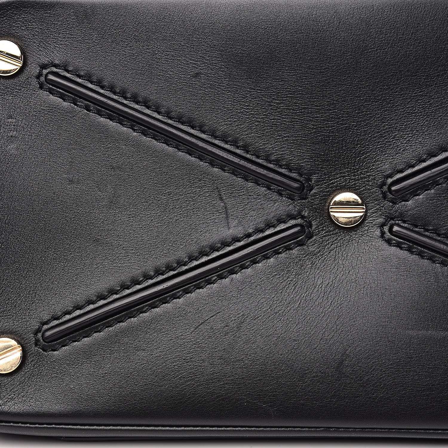 Valentino Garavani Calfskin Rockstud Medium Demilune Double Handle Satchel Black 20 of 23