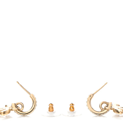 Chanel Pearl CC Hoop Drop Earring Gold 3 of 4