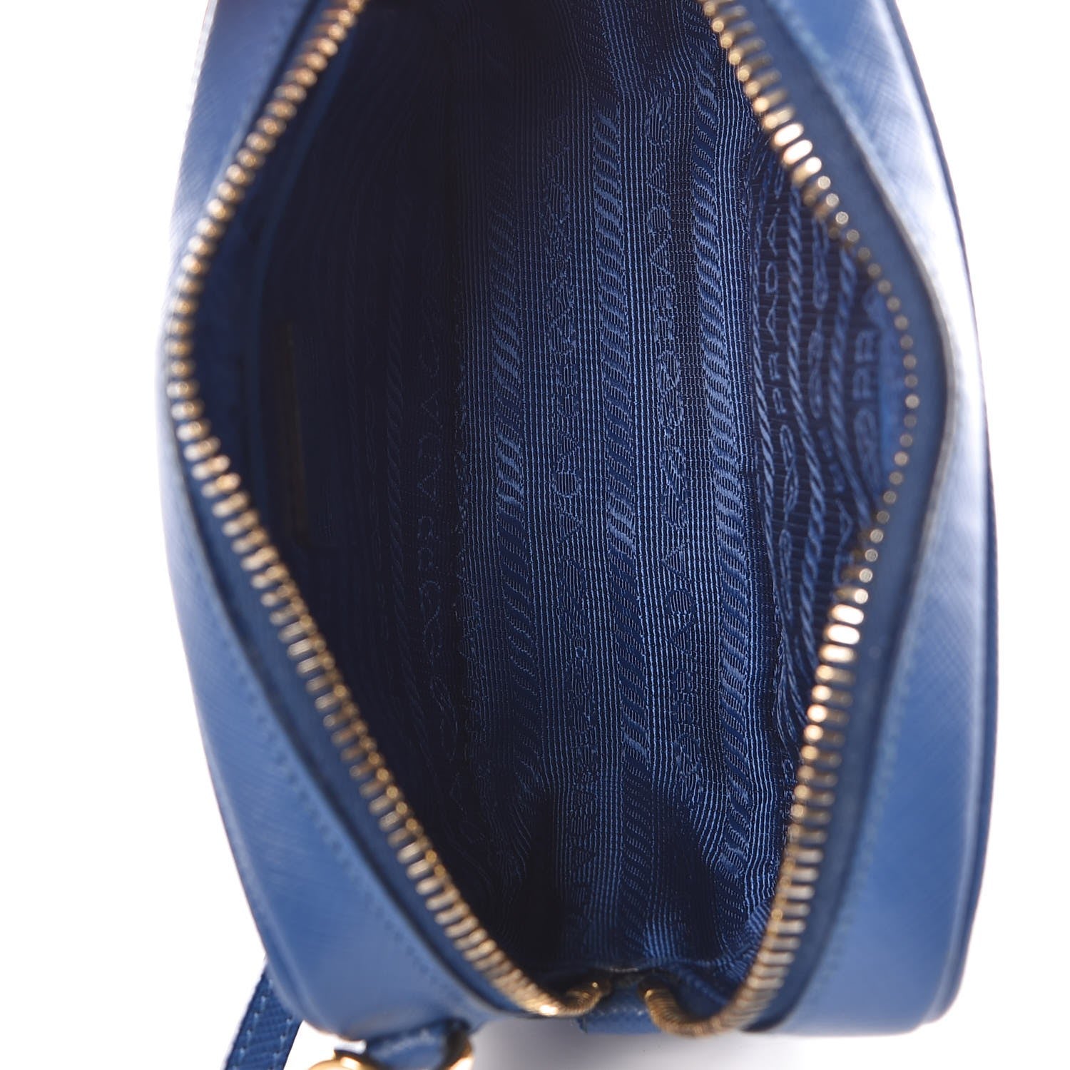 Prada Saffiano Mini Camera Crossbody Bag Azzurro 5 of 9