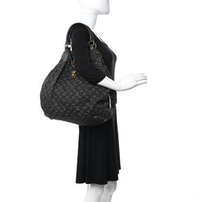 Louis Vuitton Denim Mahina XL Black 2 of 11